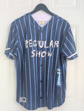 Cartoon Network Striped Jersey - Navy & Sky Blue